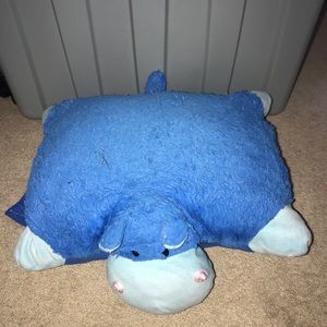 Blue Hippo Pillow Pet